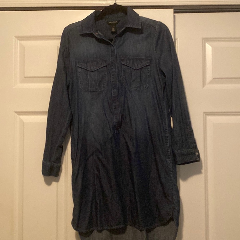 White House Black Market Denim Dress